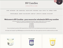 Tablet Screenshot of nvcandles.com